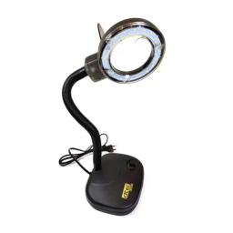 ذره بین رومیزی چراغ دار LED مدل DTEC-308